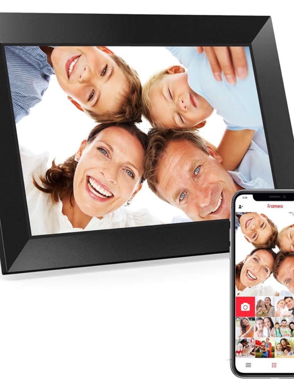 Frame Denim Black Digital Photo Display Frame